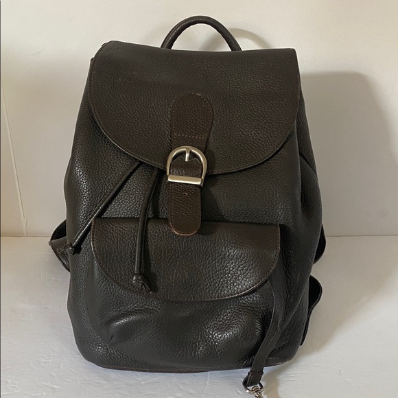 Eddie Bauer vintage brown leather backpack in great condition - Picture 1 of 13